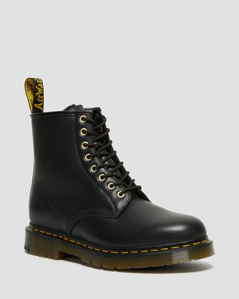 Dr Martens 1460 DM\'s Wintergrip Leren Werklaarzen Heren Zwart | NL 188UZG